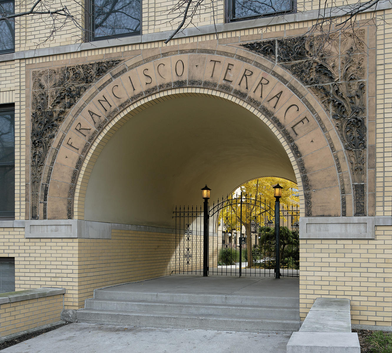 Francisco Terrace Ornamental Arch - 1895 - Frank Lloyd Wright - Oak Park