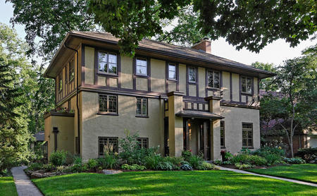 The Robert A. Worstall House - 1912 - Dwight Perkins - Evanston