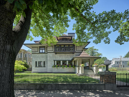 The Edward R. Hills House / The Hills De Caro House - 1883/1906/1977 - Frank Lloyd Wright - Oak Park
